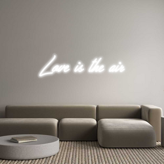 Scritta Neon Led Personalizzata Love is the air