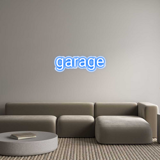 Scritta Neon Led Personalizzata garage