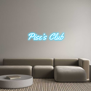 Scritta Neon Led Personalizzata Pise’s Club