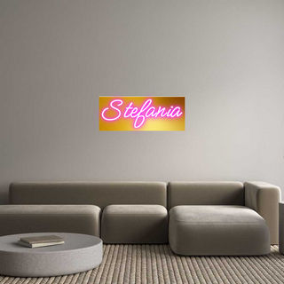 Scritta Neon Led Personalizzata Stefania