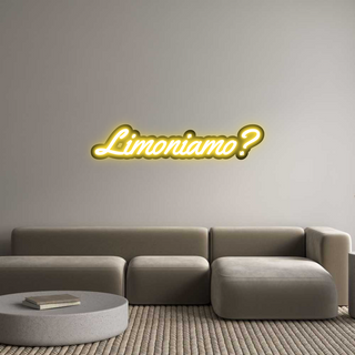 Scritta Neon Led Personalizzata Limoniamo?