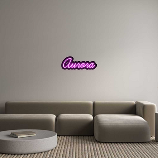 Scritta Neon Led Personalizzata Aurora