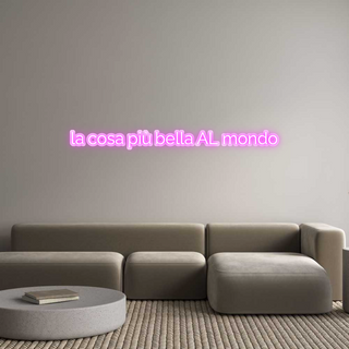 Scritta Neon Led Personalizzata la cosa più b...