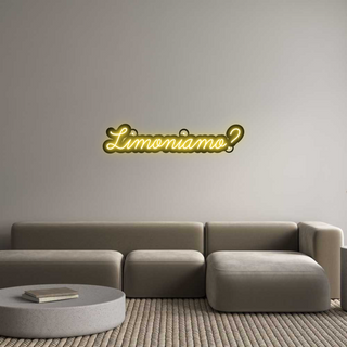 Scritta Neon Led Personalizzata Limoniamo?