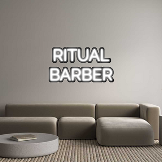 Scritta Neon Led Personalizzata RITUAL
BARBER