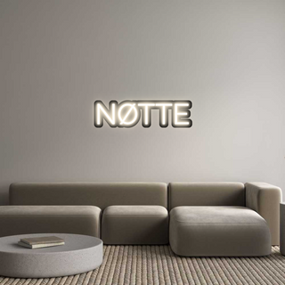 Scritta Neon Led Personalizzata NØTTE