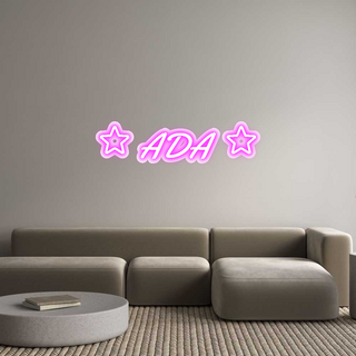 Scritta Neon Led Personalizzata  ADA 