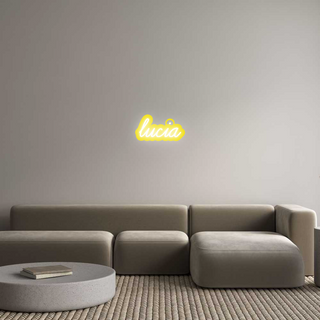 Scritta Neon Led Personalizzata lucia