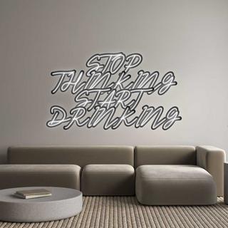 Scritta Neon Led Personalizzata STOP
THINKIN...