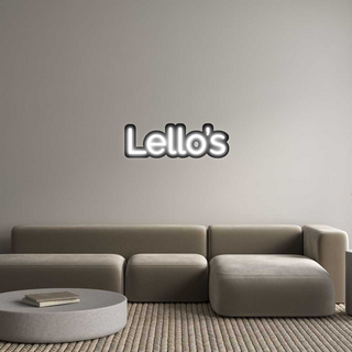 Scritta Neon Led Personalizzata Lello’s