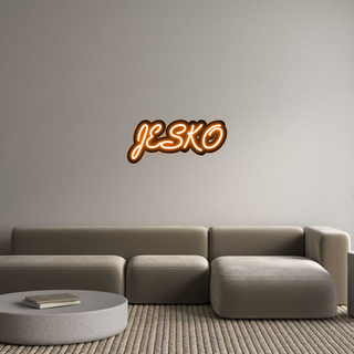 Scritta Neon Led Personalizzata JESKO