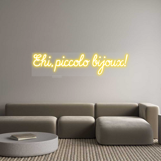 Scritta Neon Led Personalizzata Ehi, piccolo ...