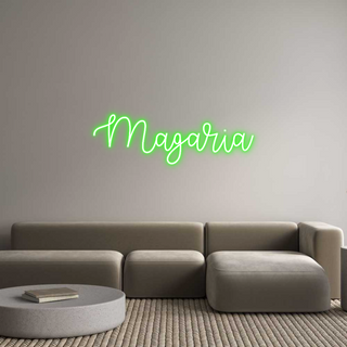 Scritta Neon Led Personalizzata Magaria