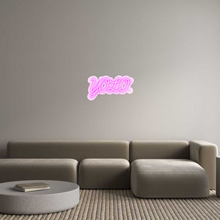 Scritta Neon Led Personalizzata YOLO.