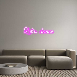 Scritta Neon Led Personalizzata Let’s dance