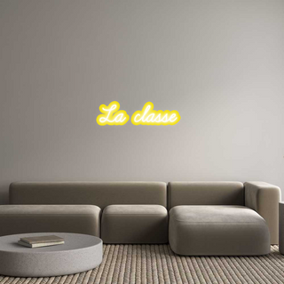 Scritta Neon Led Personalizzata La classe