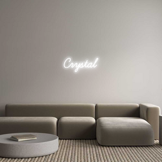 Scritta Neon Led Personalizzata Crystal