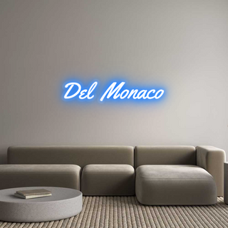 Scritta Neon Led Personalizzata Del Monaco