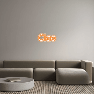 Scritta Neon Led Personalizzata Ciao