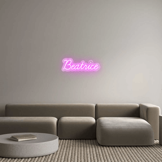 Scritta Neon Led Personalizzata Nome Beatrice