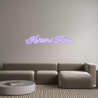 Scritta Neon Led Personalizzata Kuromi Pmu