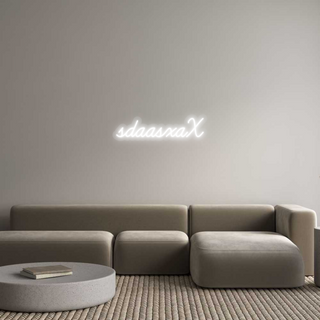 Scritta Neon Led Personalizzata sdaasxaX