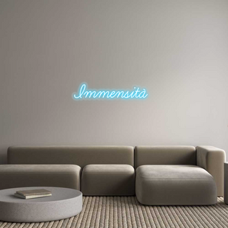 Scritta Neon Led Personalizzata Immensità