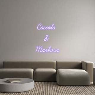 Scritta Neon Led Personalizzata Coccole 
& 
...