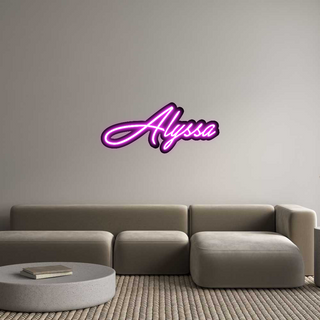 Scritta Neon Led Personalizzata Alyssa