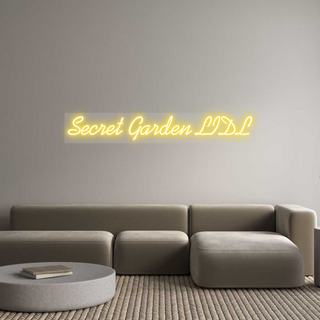 Scritta Neon Led Personalizzata Secret Garden...