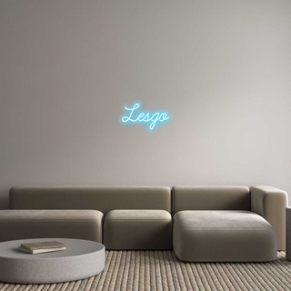 Scritta Neon Led Personalizzata Lesgo