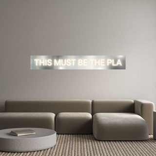 Scritta Neon Led Personalizzata THIS MUST BE ...