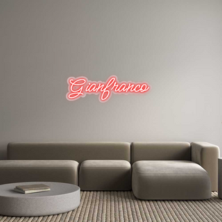 Scritta Neon Led Personalizzata Gianfranco