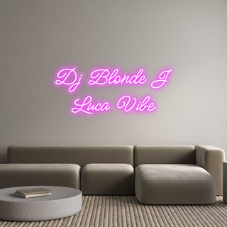 Scritta Neon Led Personalizzata Dj Blonde J
...