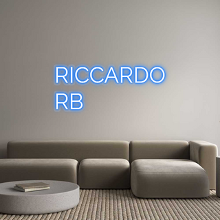 Scritta Neon Led Personalizzata RICCARDO
RB