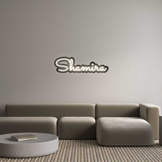 Scritta Neon Led Personalizzata Shamira