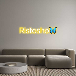 Scritta Neon Led Personalizzata Ristosho🦋