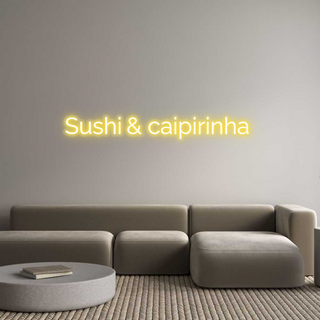 Scritta Neon Led Personalizzata Sushi & caipi...