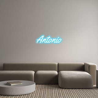 Scritta Neon Led Personalizzata Antonio