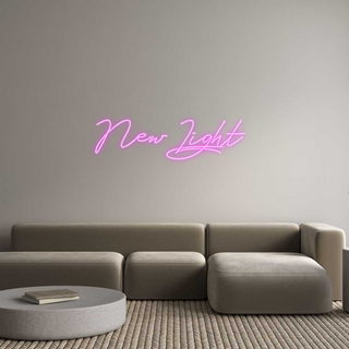 Scritta Neon Led Personalizzata New Light