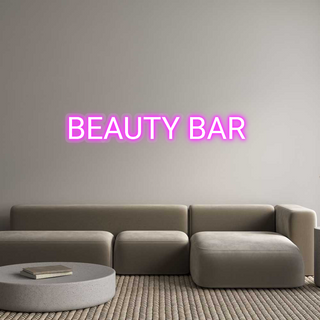 Scritta Neon Led Personalizzata BEAUTY BAR