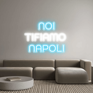 Scritta Neon Led Personalizzata Noi Tifiamo Napoli