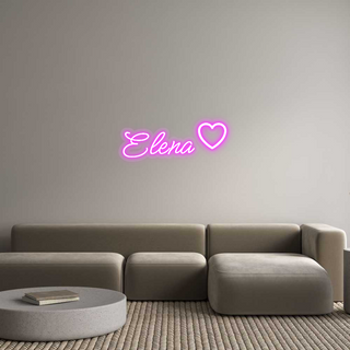 Scritta Neon Led Personalizzata Elena