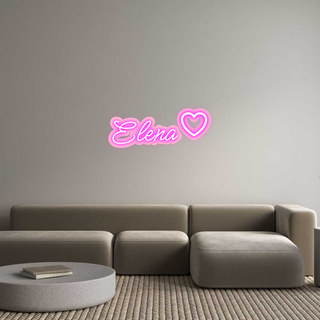 Scritta Neon Led Personalizzata Elena