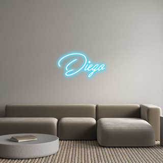 Scritta Neon Led Personalizzata Diego