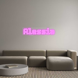 Scritta Neon Led Personalizzata Alessia