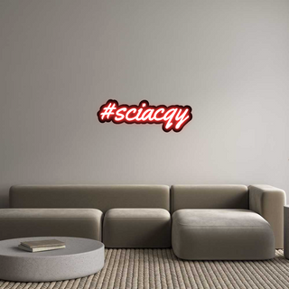 Scritta Neon Led Personalizzata #sciacqy