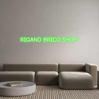 Scritta Neon Led Personalizzata RIGANO BRICO ...