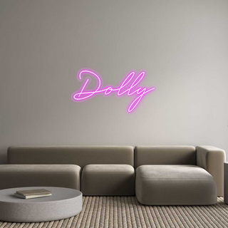 Scritta Neon Led Personalizzata Dolly