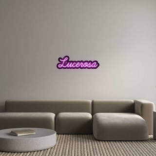 Scritta Neon Led Personalizzata Lucerosa